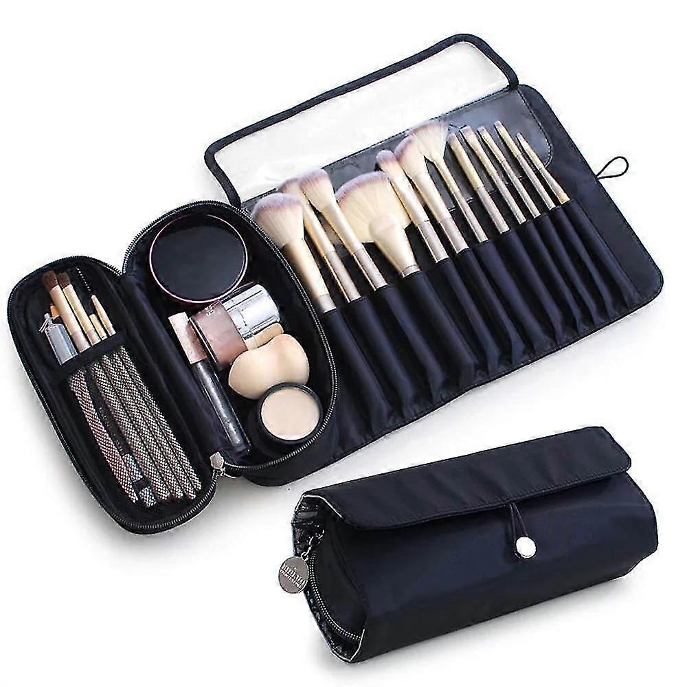 Multifunctional Makeup Brush Storage Bag Cosmetic Bag With 12 Pockets