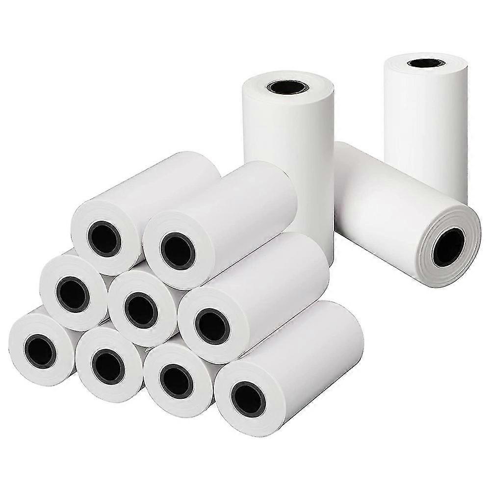 Χαρτί εκτύπωσης, 12 ρολά 57x30mm με εκτύπωση φωτογραφιών πυρήνα Θερμικά ρολά χαρτιού Άμεση αναπλήρωση φωτογραφικής μηχανής εκτύπωσης