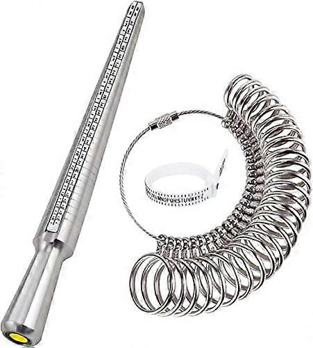 Ring Size Measurer,Ring Sizer Ring Sizer Finger Sizer for Ring Sizes A-Z Metal/Steel/Plastic