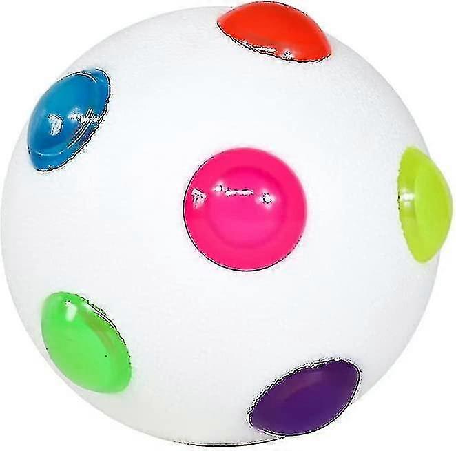 Mytjv-glowing Ball Dog Light Up Toy, Flashing Elastic Ball Pet Dog Toy, Jumping Activation Ball Light Dog Chew Toys A