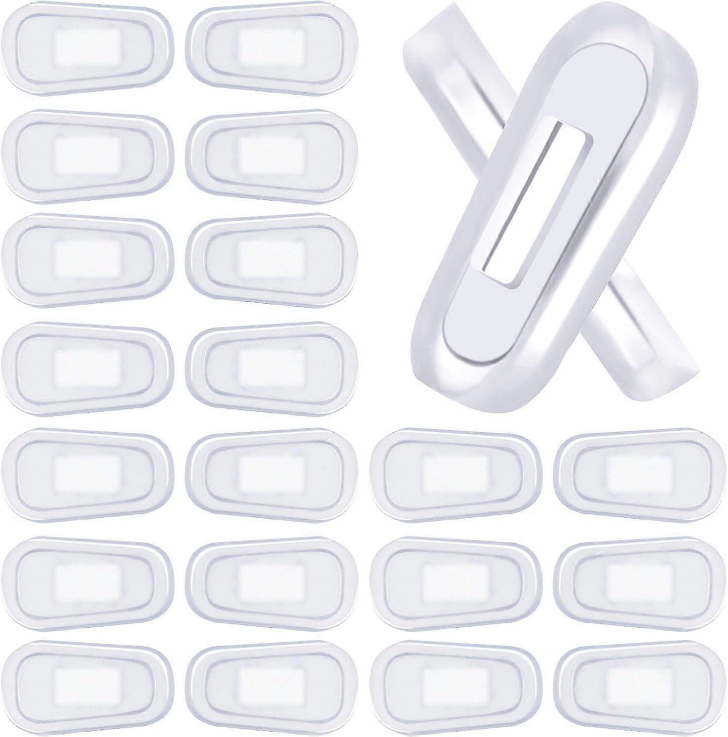 10 Pairs Soft Silicone Nose Pad Covers for Glasses, Transparent Anti-Slip Nose Cushion Pieces for Comfortable Eyeglasses