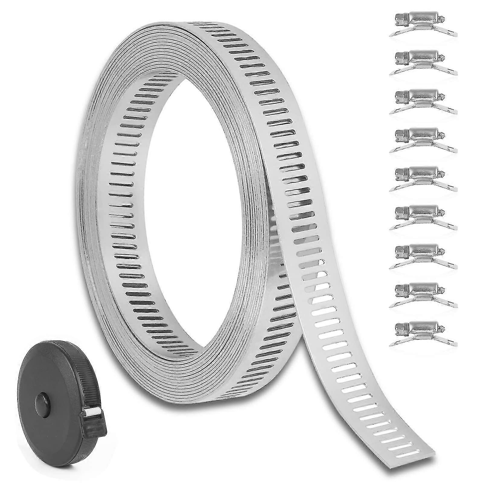 3.5 م خرطوم المشابك ، الفولاذ المقاوم للصدأ خرطوم المشابك ، المشابك خرطوم قابل للتعديل ، مع 9 إغلاق ، لحمام السباحة ، مرشح الرمل