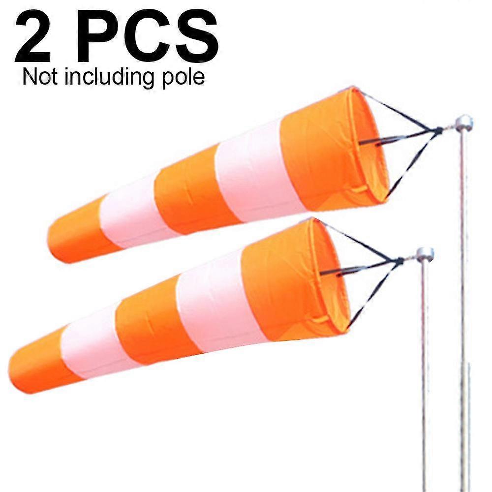 2 Pcs Weather Vane Outdoor Hanging Rip-stop Wind Sock Rotating Windsock External Anemometer Package