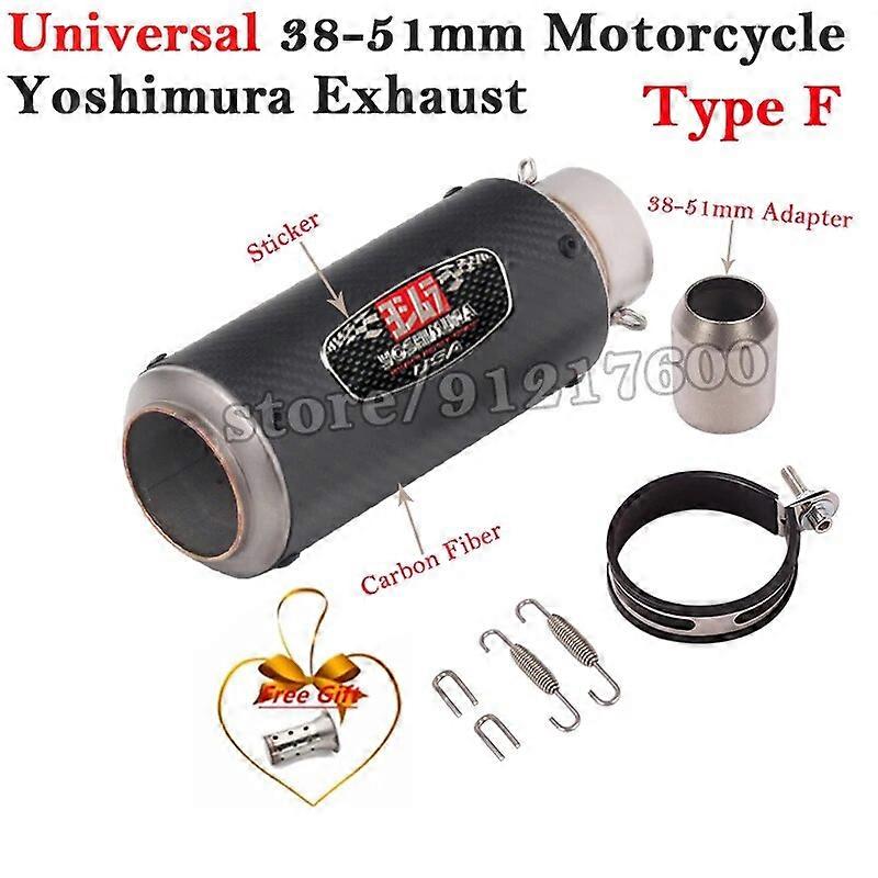 Yoshimura-tubo av Escape Universal för motocicleta, ljuddämpare DB Killer Remova för CBR1000RR MT09 R1 DUKE, 51MM