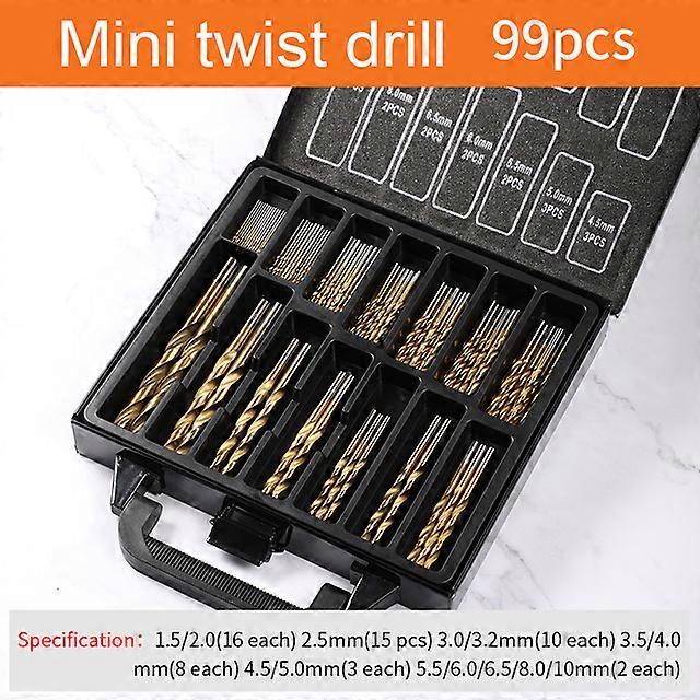 150Pcs Mini Twist Drill Bit Set HSS Micro Precisão Twist Drill para madeira de plástico e alumínio 0.4-3.2mm HSS Drill Bit Kit