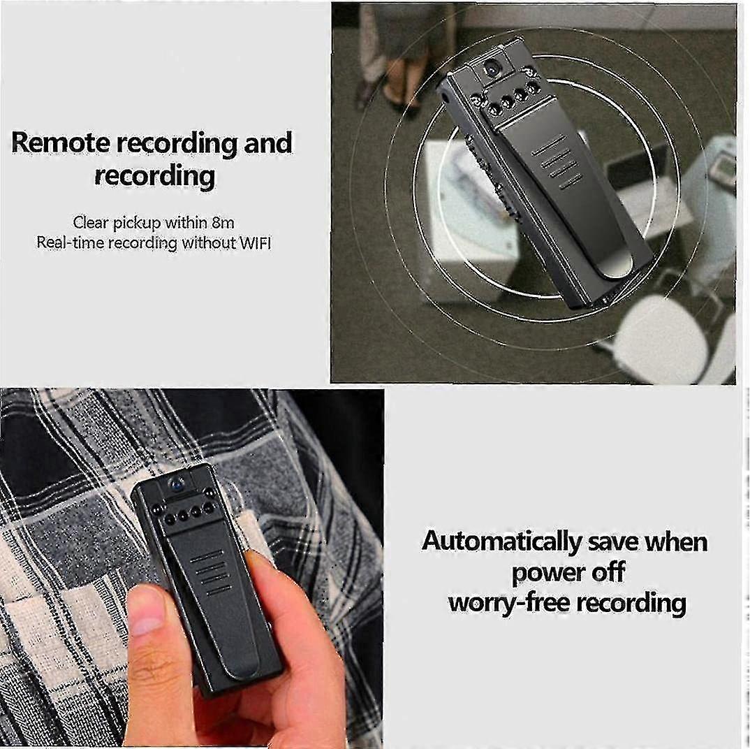 mini camera 1080p hd portable wireless security camera(black)