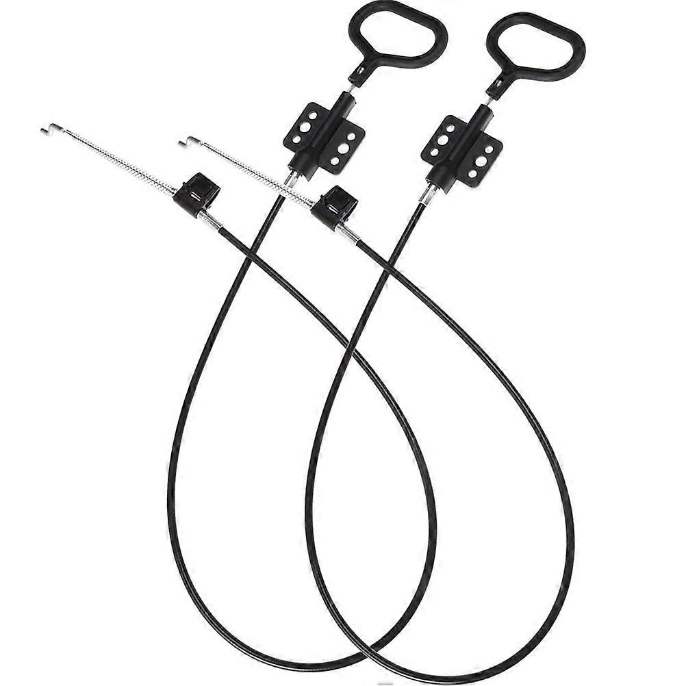 2pcs Metal Recliner Spring Cable Pull Handle D Ring Replacement for Universal Sofa and Couch Black