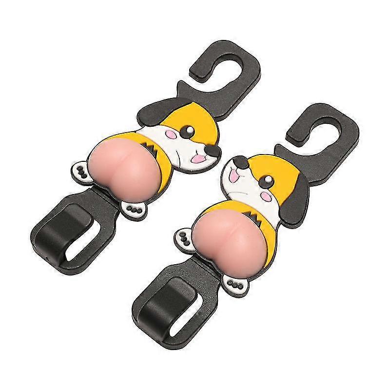 Car Hooks Funny Car Storage Hooks Universal Back Seat Headrest Hooks For Car Interior Decoration(2pcs, Multicolor)
