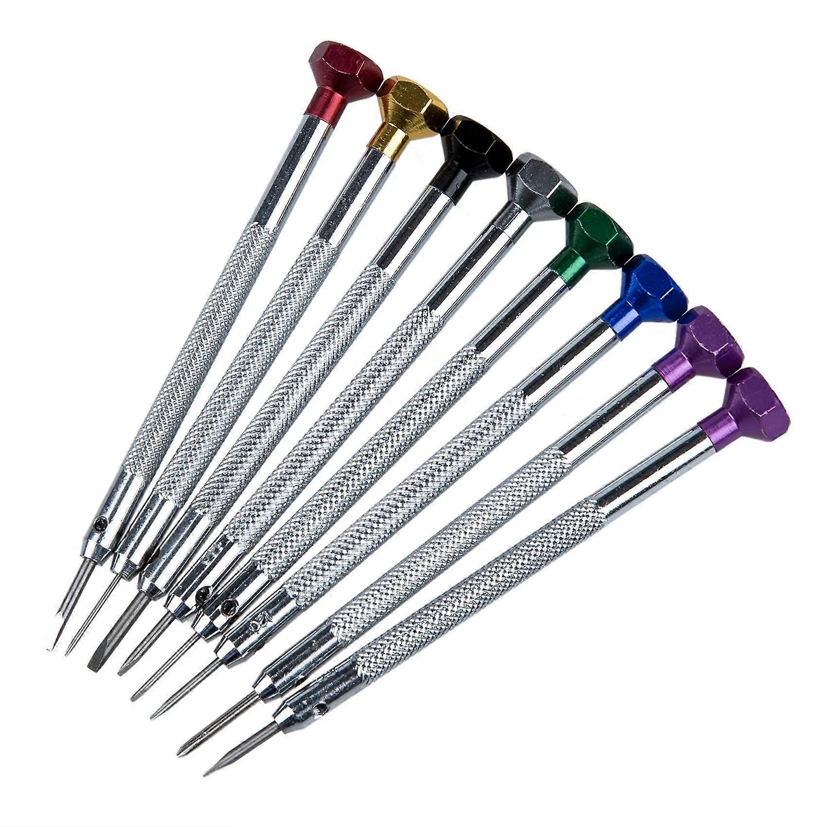 set of 8 slot screwdriver For repair Clock Glasses Mobile