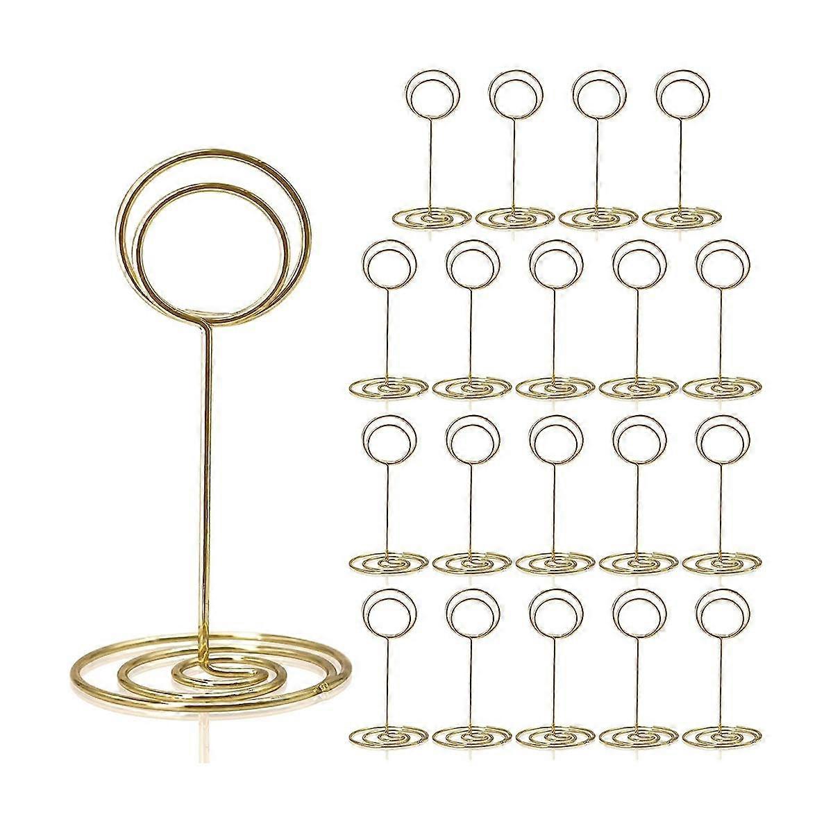 Table Number Holders 20Pcs - 3.35 Inch Place Card Holder Table Number Stands for Wedding Party Grad