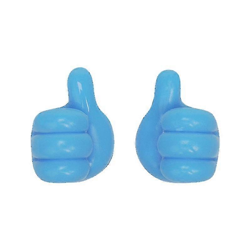 1 Pair Cable Winder Multifunctional Self-adhesive No Trace Left Right Thumb Hooks Desktop Wire Manager For Household-ZZY