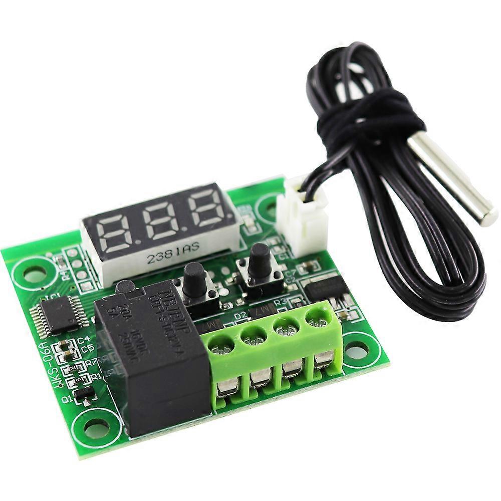 W1209 LED Digital Thermostat Temperature Control Thermometer Thermo Controller Switch Module DC 12V Waterproof NTC Sensor