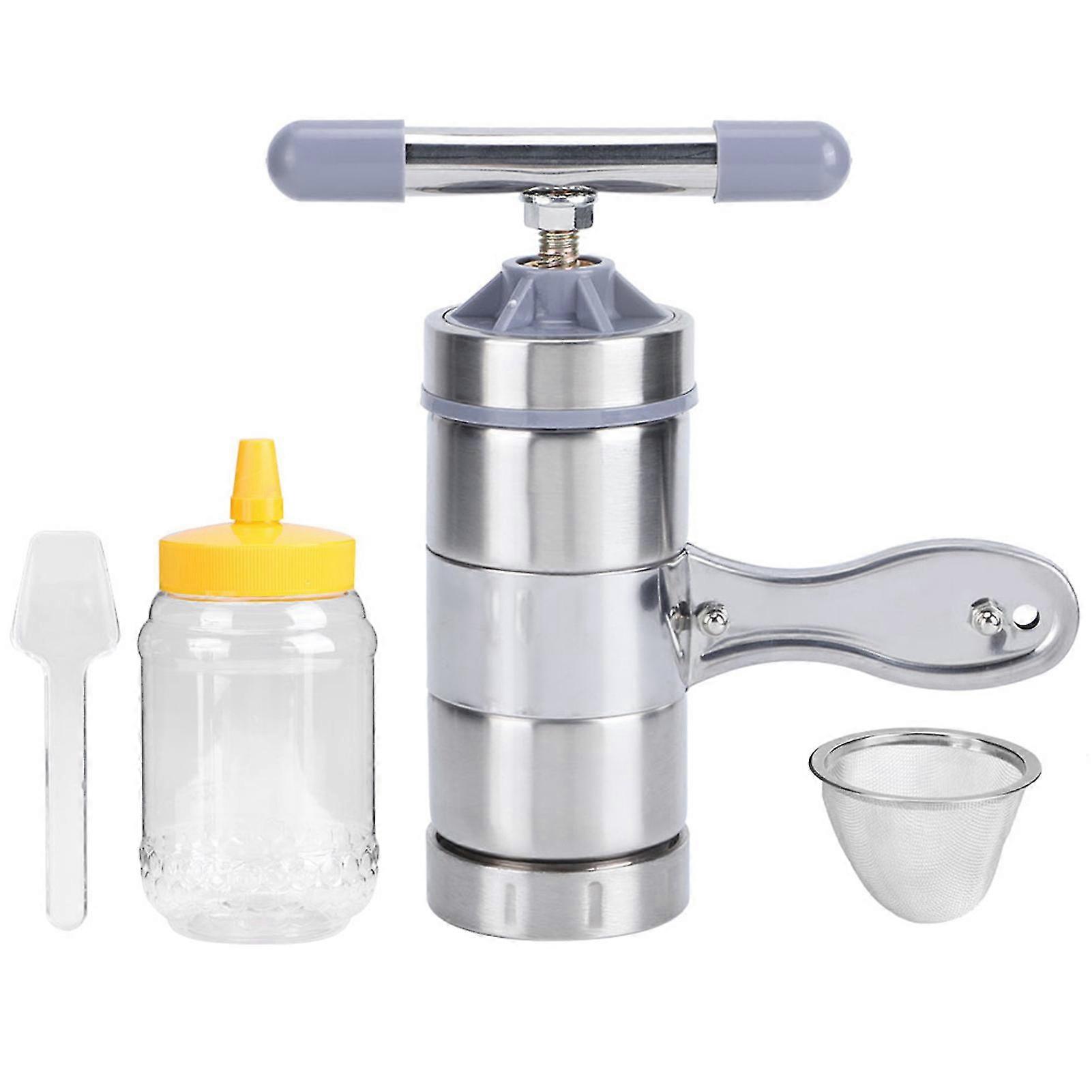 Mini Portable Honey Extractor - Handheld Stainless Steel Honey Presser Machine for Beekeeping