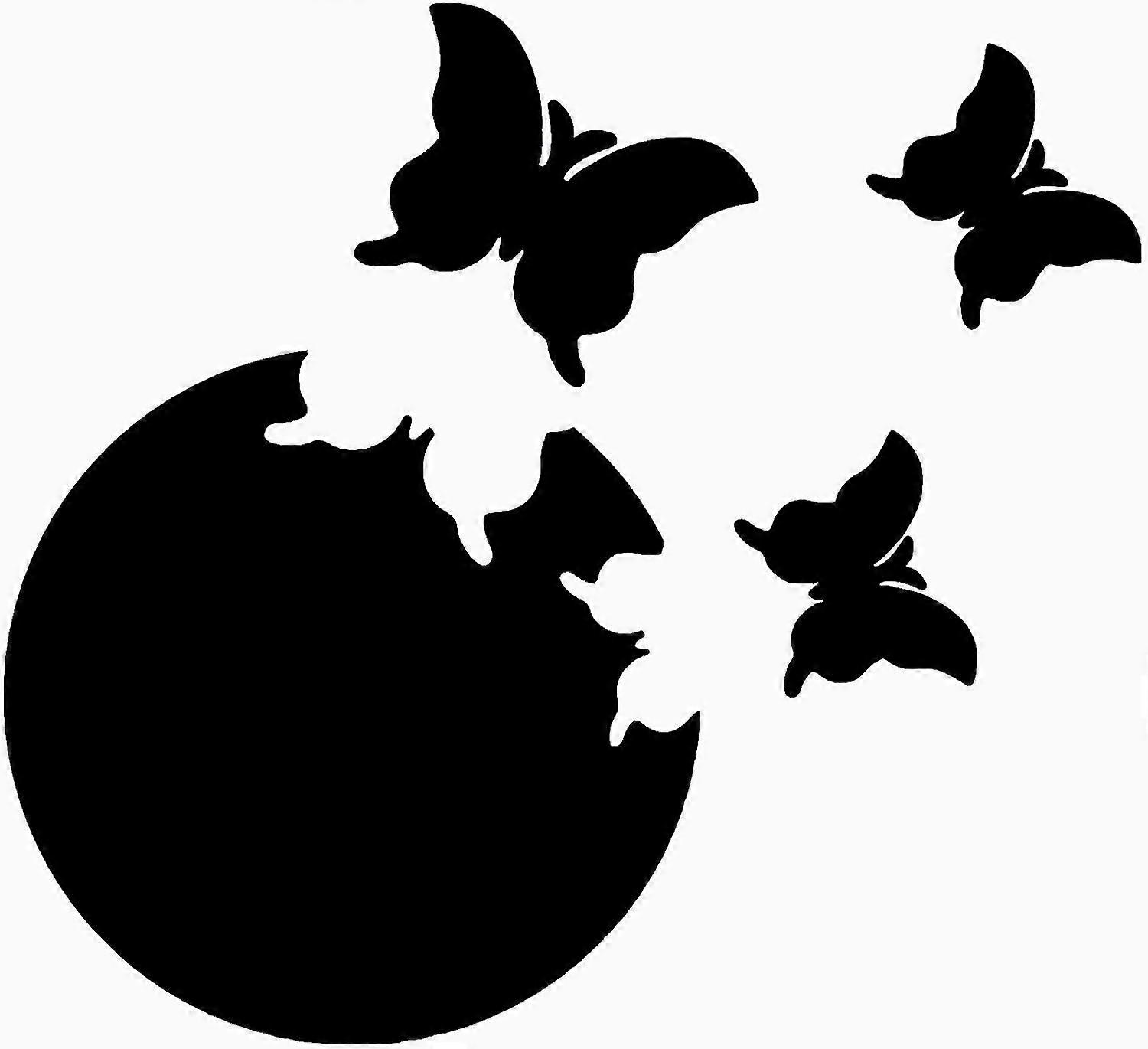1 Set Large Butterfly Mirror Stickers 3D Butterflies Wall Decor Removable Mirrors Decals DIY Animal Murals Sticker with 30Pcs Double-Sided Tapes for H