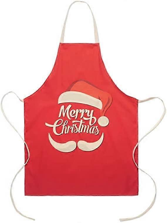 Adjustable Cotton Christmas Bakery Apron Red, Red