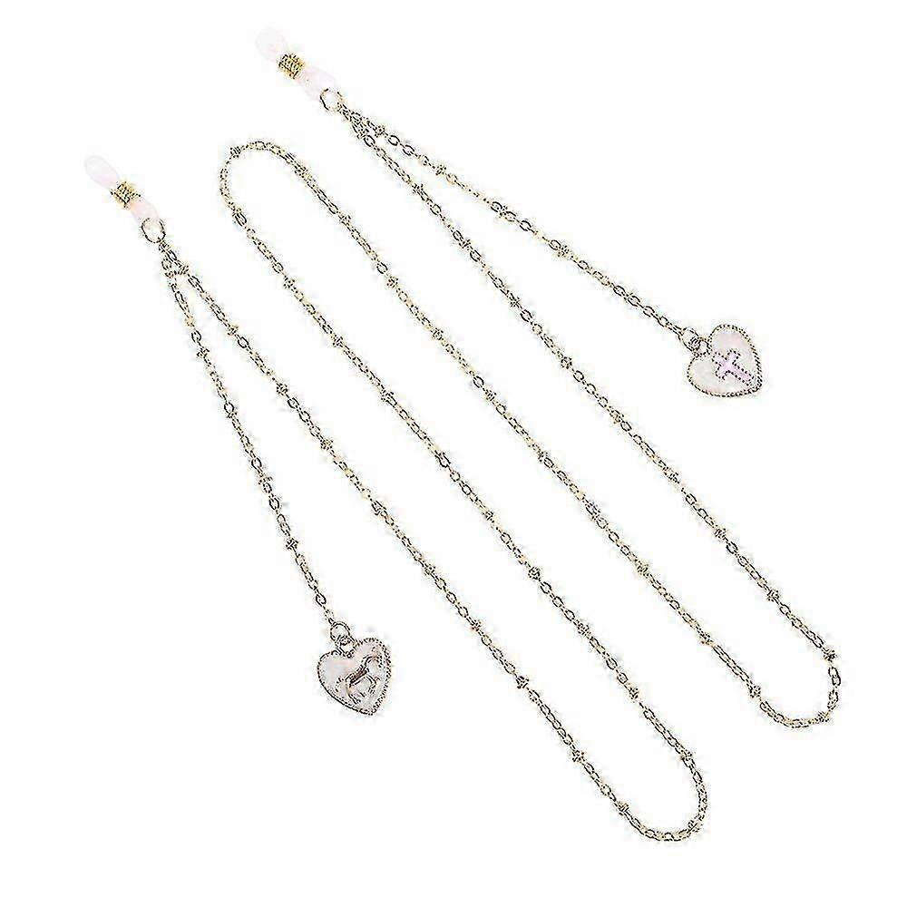 Eyeglass Chains Heart Pendant