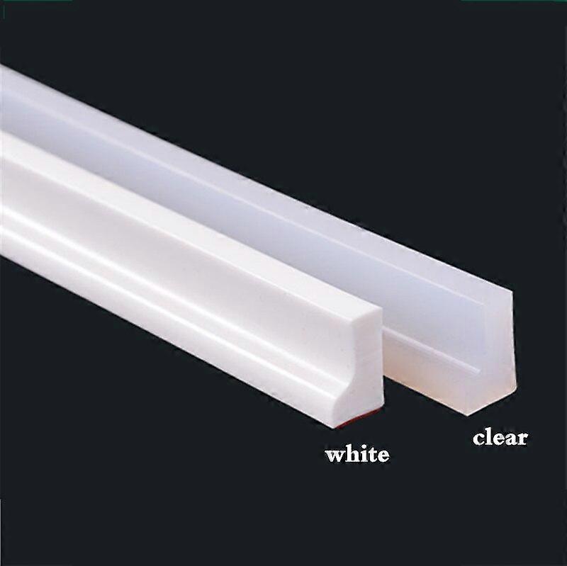 30MM Silicone Bathroom Water Stopper Blocker Shower Dam Non-slip Dry And Wet Separation Flood Barrier Door Bottom Sealing StripCraft Pipe Cleaners