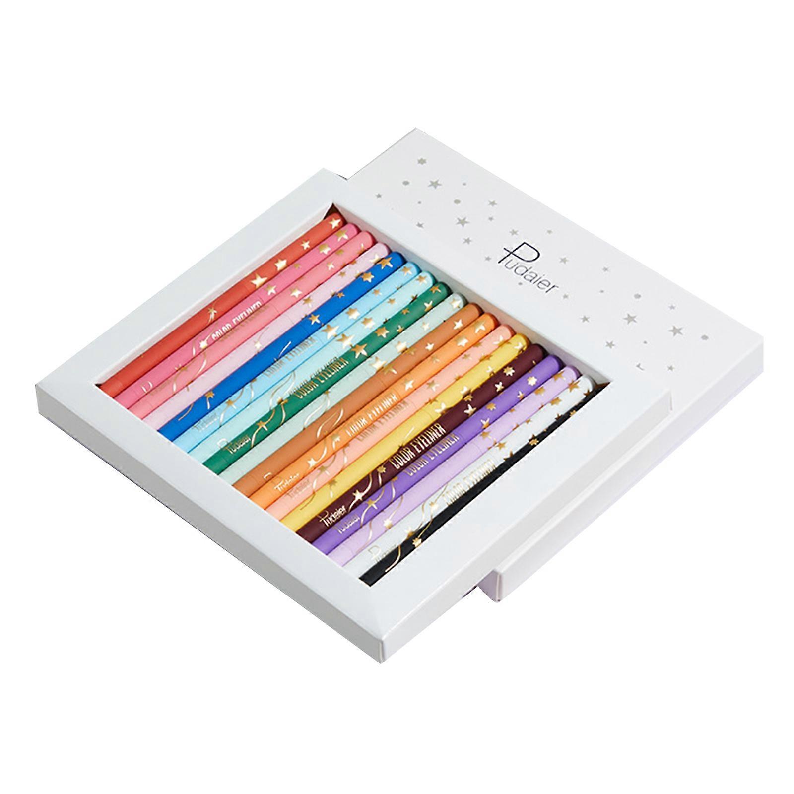 18 Farben wasserfester Eyeliner-Stift langanhaltend schnell trocknend nicht blühend