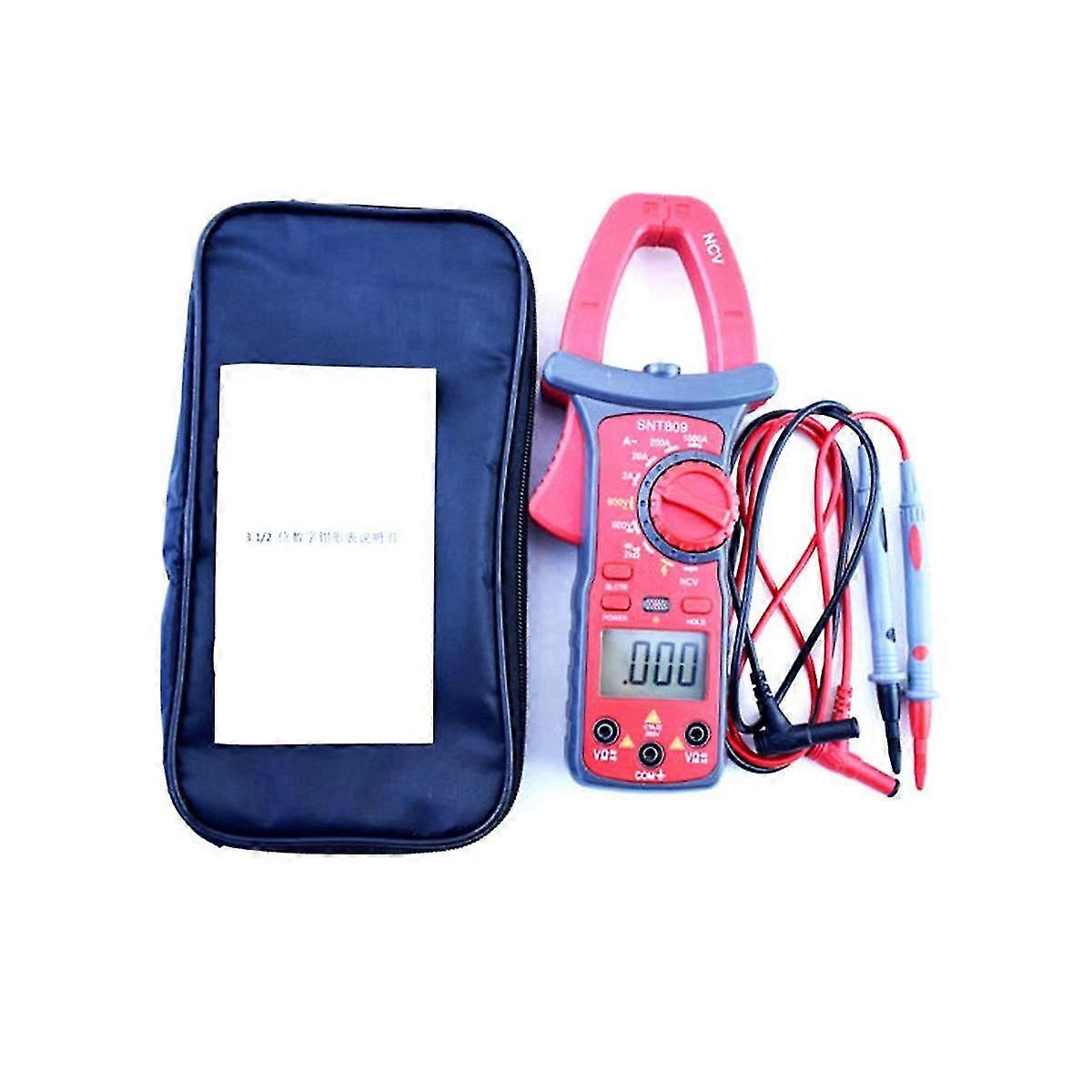 Snt809 Electrical Digital Clamp Meter Double Open Current Clamp Meter High Precision Multimeter