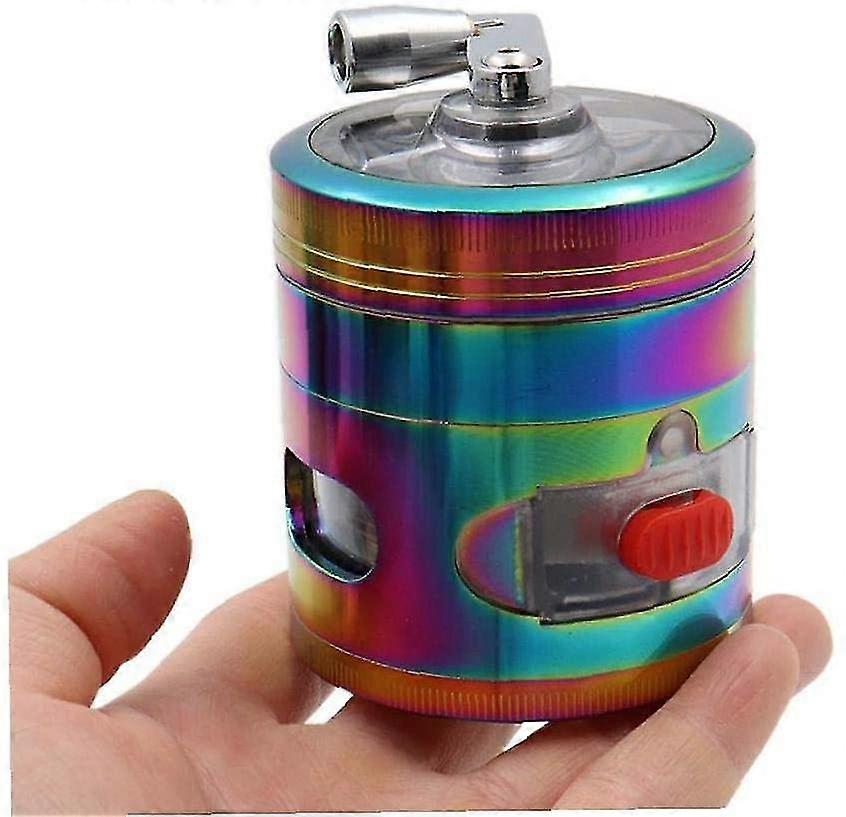 Grinder Spice Grinder à la main Moulin transparent supérieur 2,5 pouces 4 pièces Grinder-MXBC