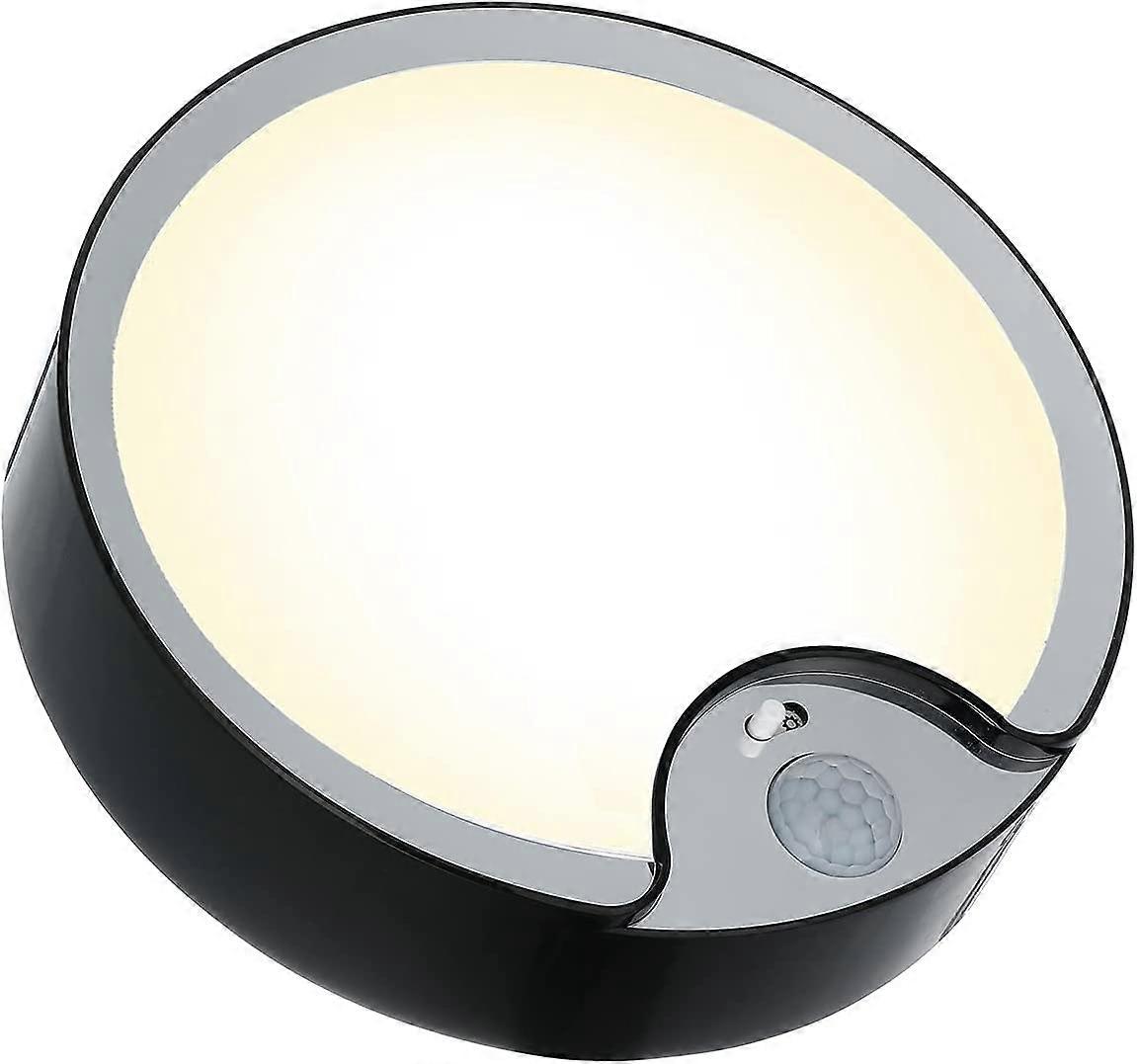 LED Motion Sensor Ceiling Light,Battery Operated,18.3cm 300LM Daylight