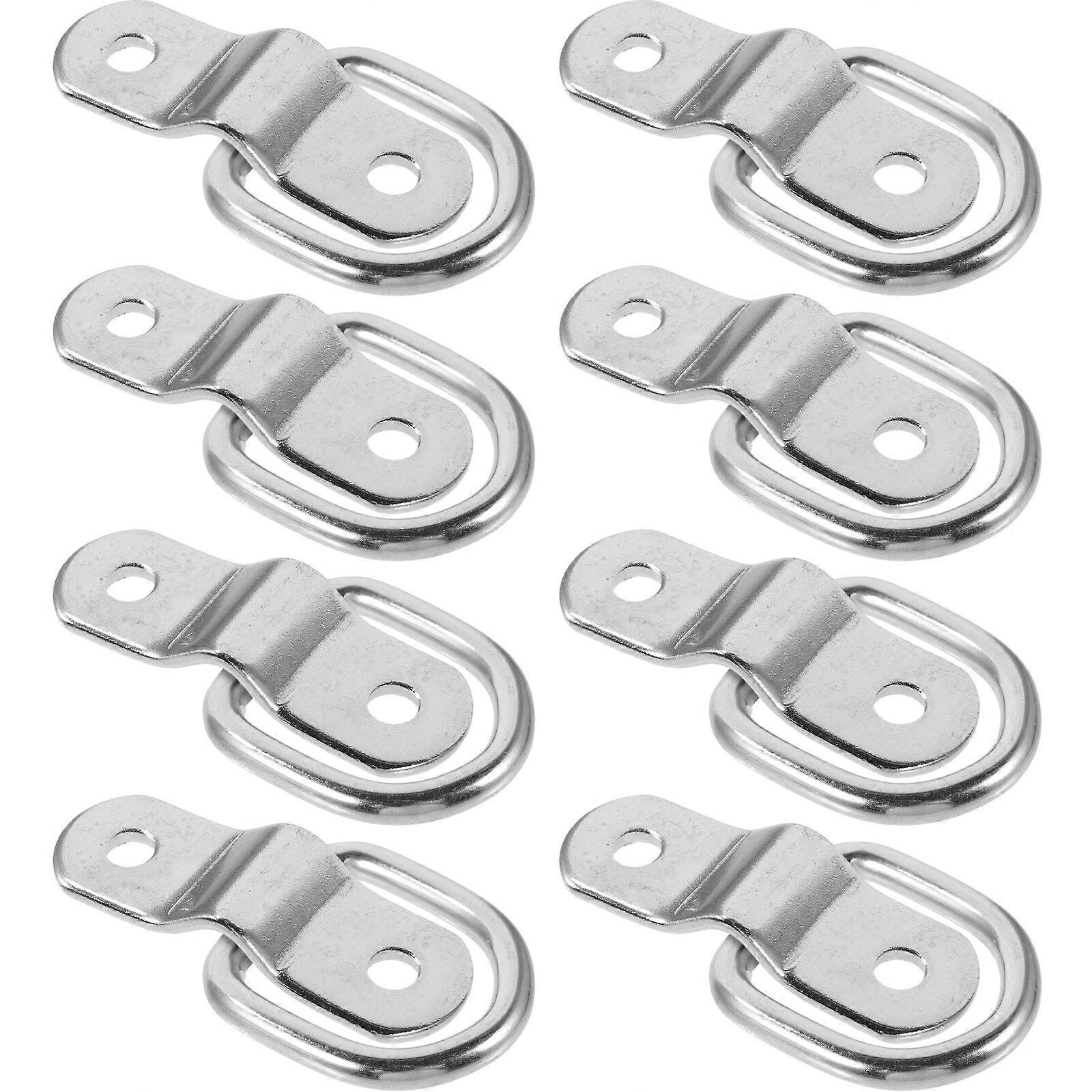8pcs D Ring Tie Down Boat Strap Tie Down D Ring Anchor Truck Bed Tie Down Hook