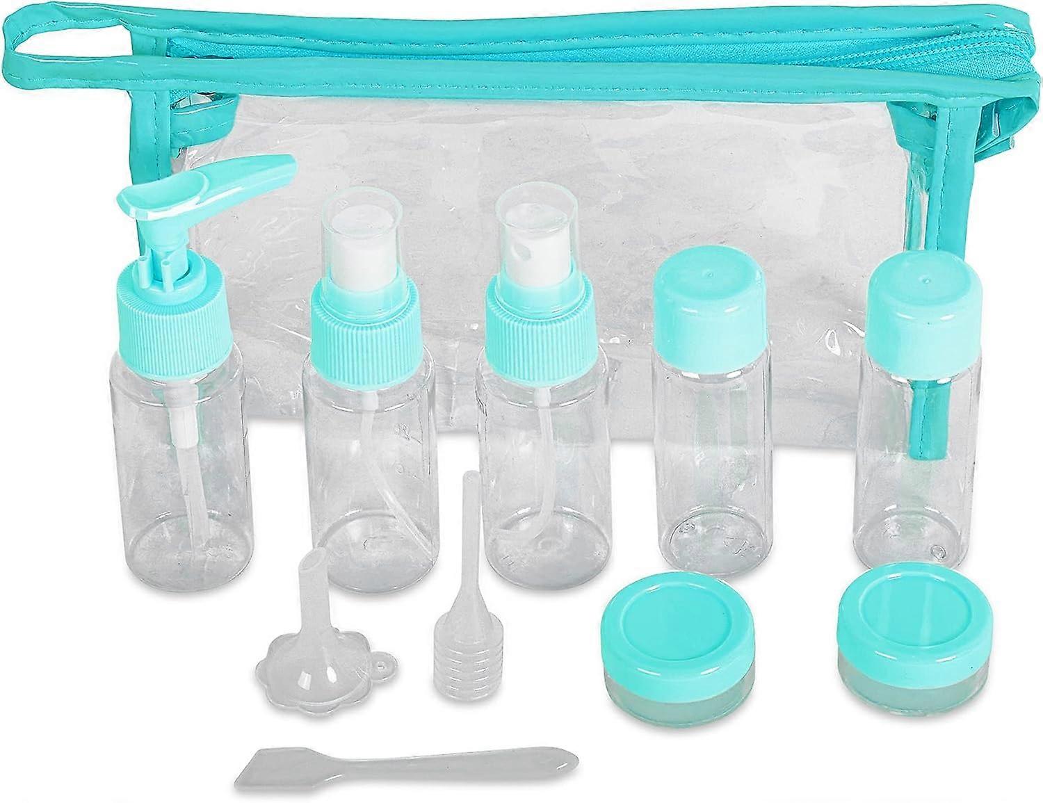 11pcs Travel Bottles Set Travel Size Toiletry Bottles Kit, Approved Leak Proof Containers Set With Zipper