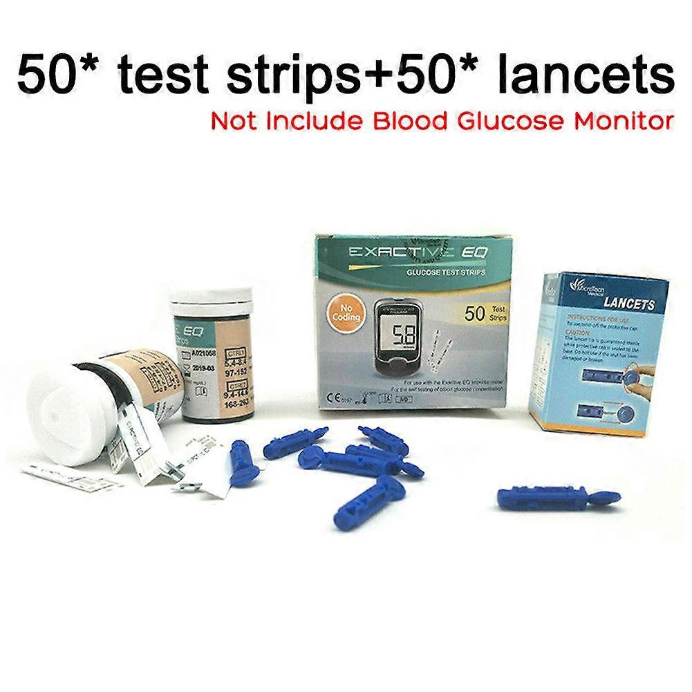 Blood Glucose Monitor Diabetes Testing Kit With 50 Test Strips And 50 Lancets - Easy And Pain-free Testing