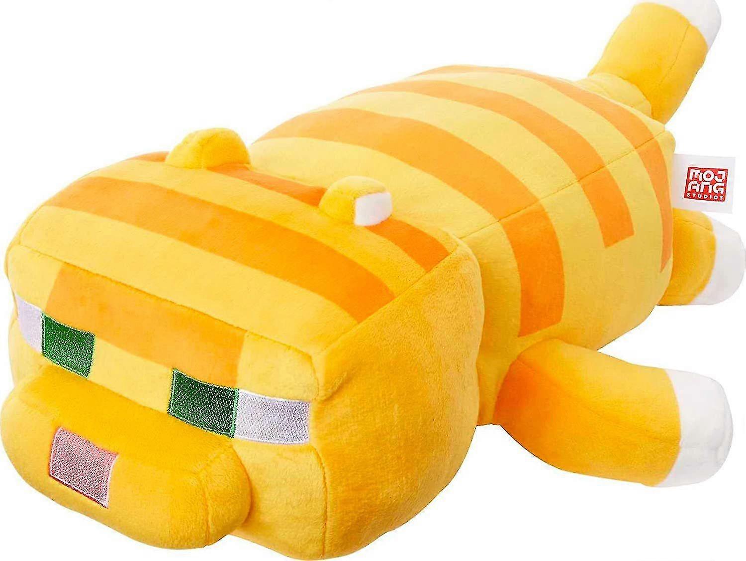 Minecraft Lie Yellow Cat Plush Toy