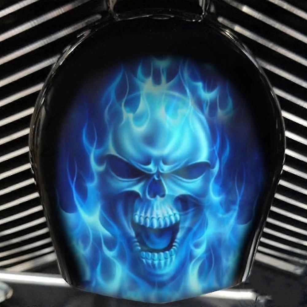 Motorcycle Horn Cover For Harley Cowbell Decoration Skull Horn Cover, Gothic Death Biker Gifts