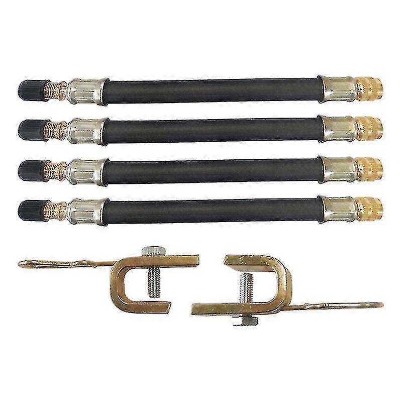 Flexible Gummi Reifen Valve Vorbau Verlngerung Klemmen Reifen Valve Extender Adapter fr LKW Bus Rv Auto Rad Reifen Transit Adapter1setschwarz