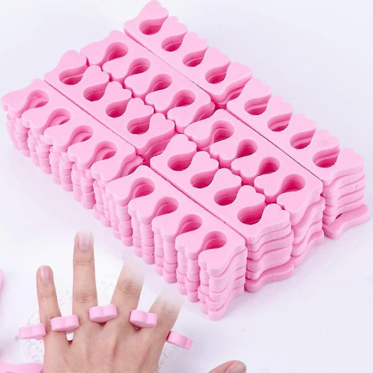 50 Pack Soft Foam Sponge Toe Separator Finger Divider Nail Art Accessories