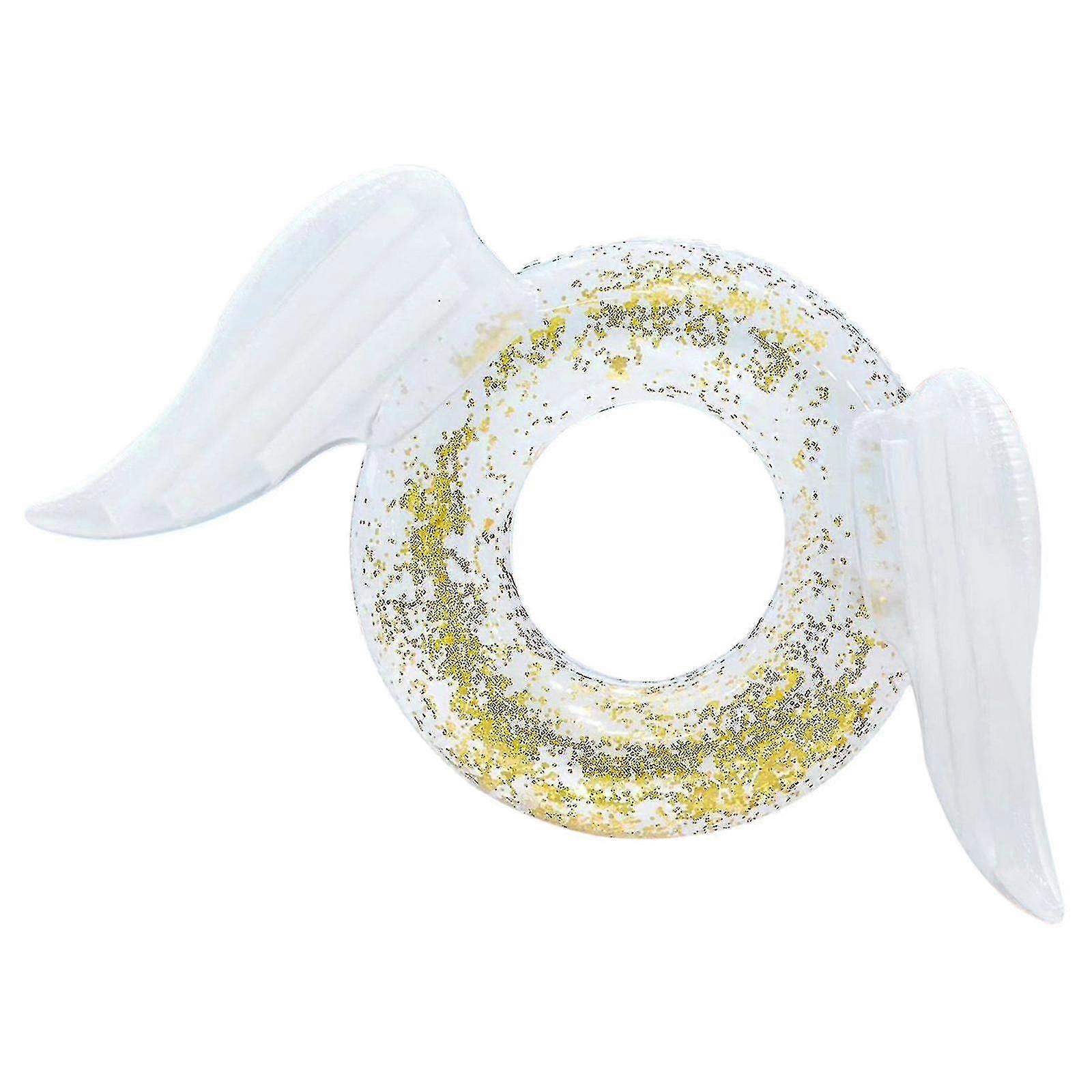 Inflatable Sequin Wings Swim Ring