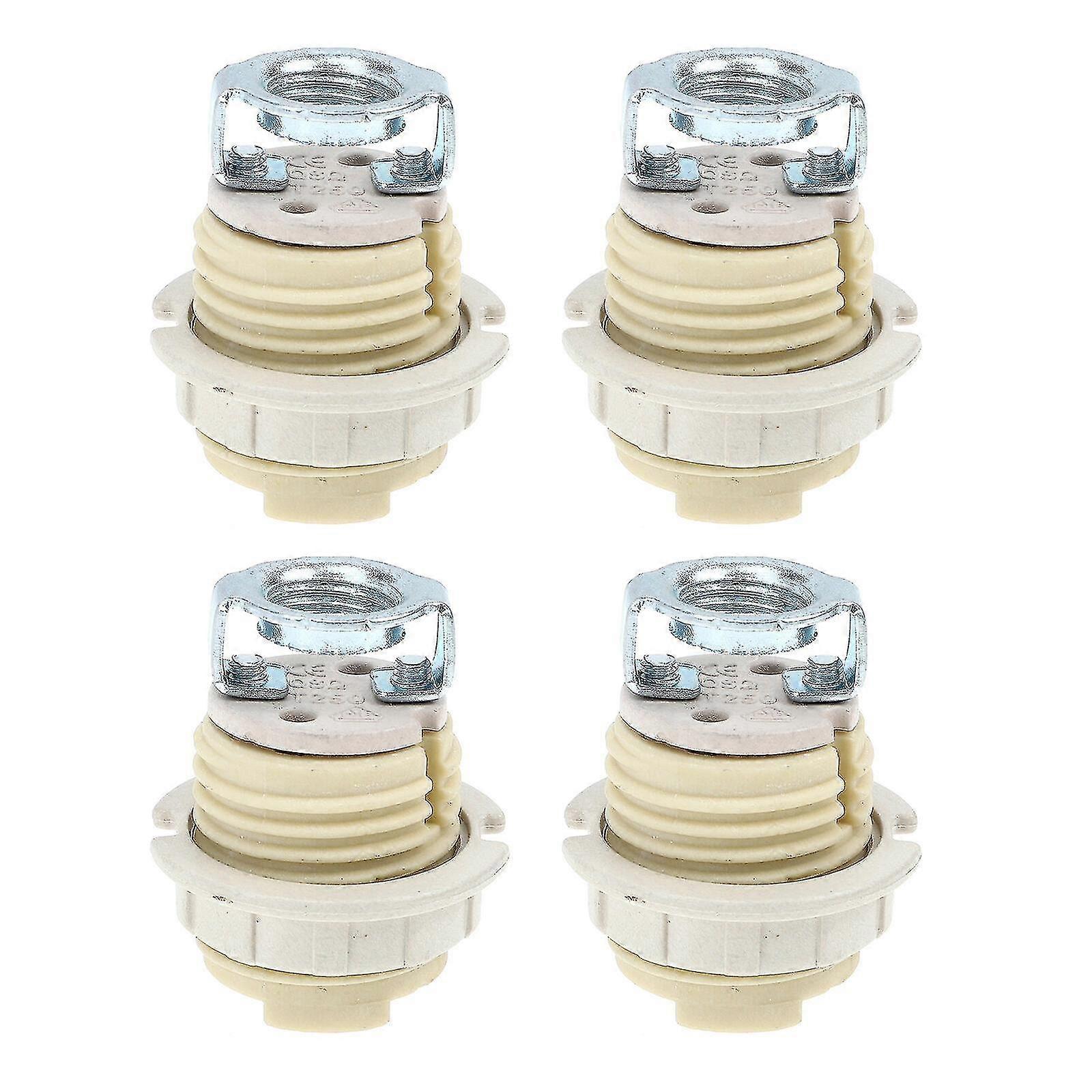 4pcs Halogen Light Bulb Base Socket Practical G9 Ceramic Lamp Base Holder