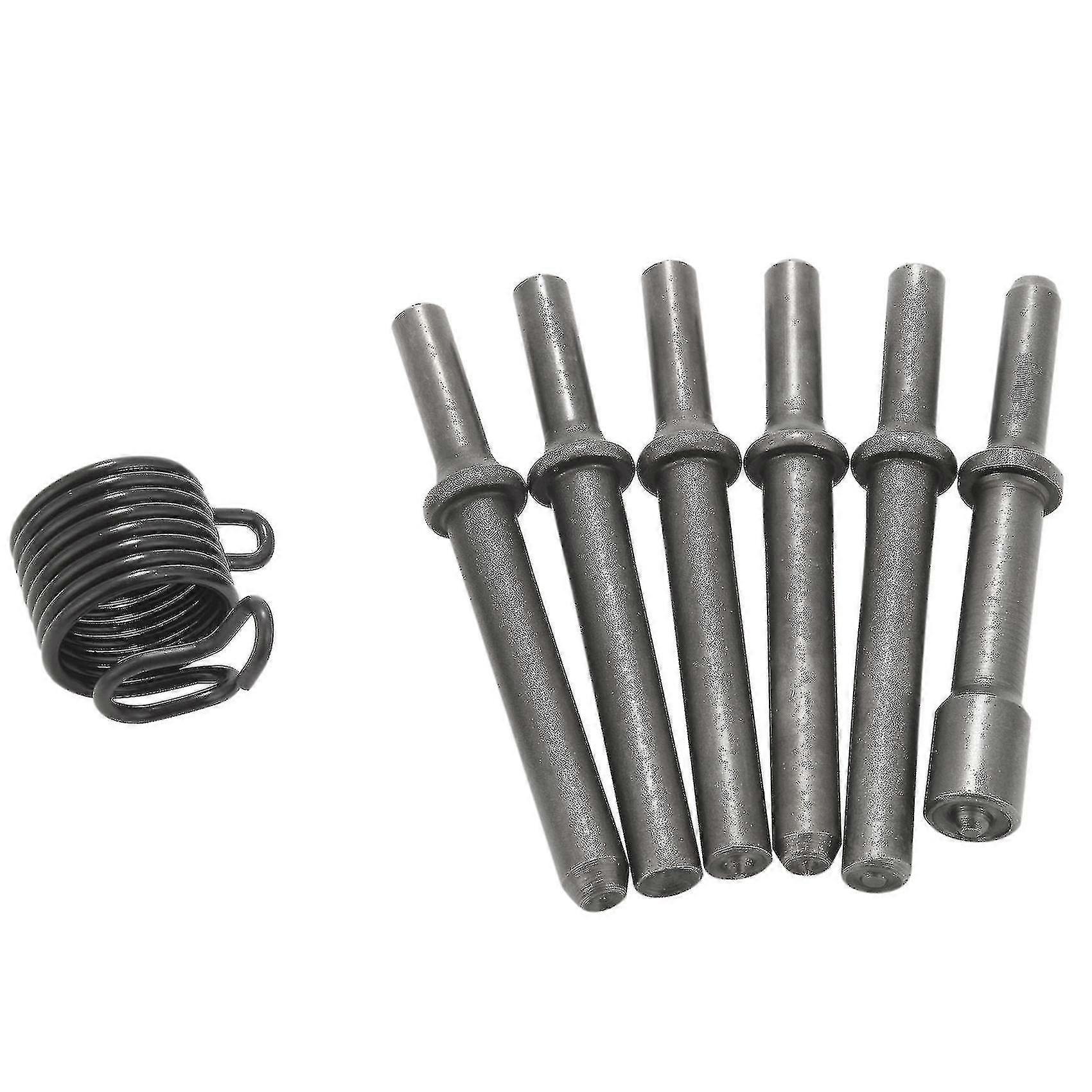 7 Pcs Great Heavy Duty Smoothing Pneumatic Air Rivet Hammer Tools Kit