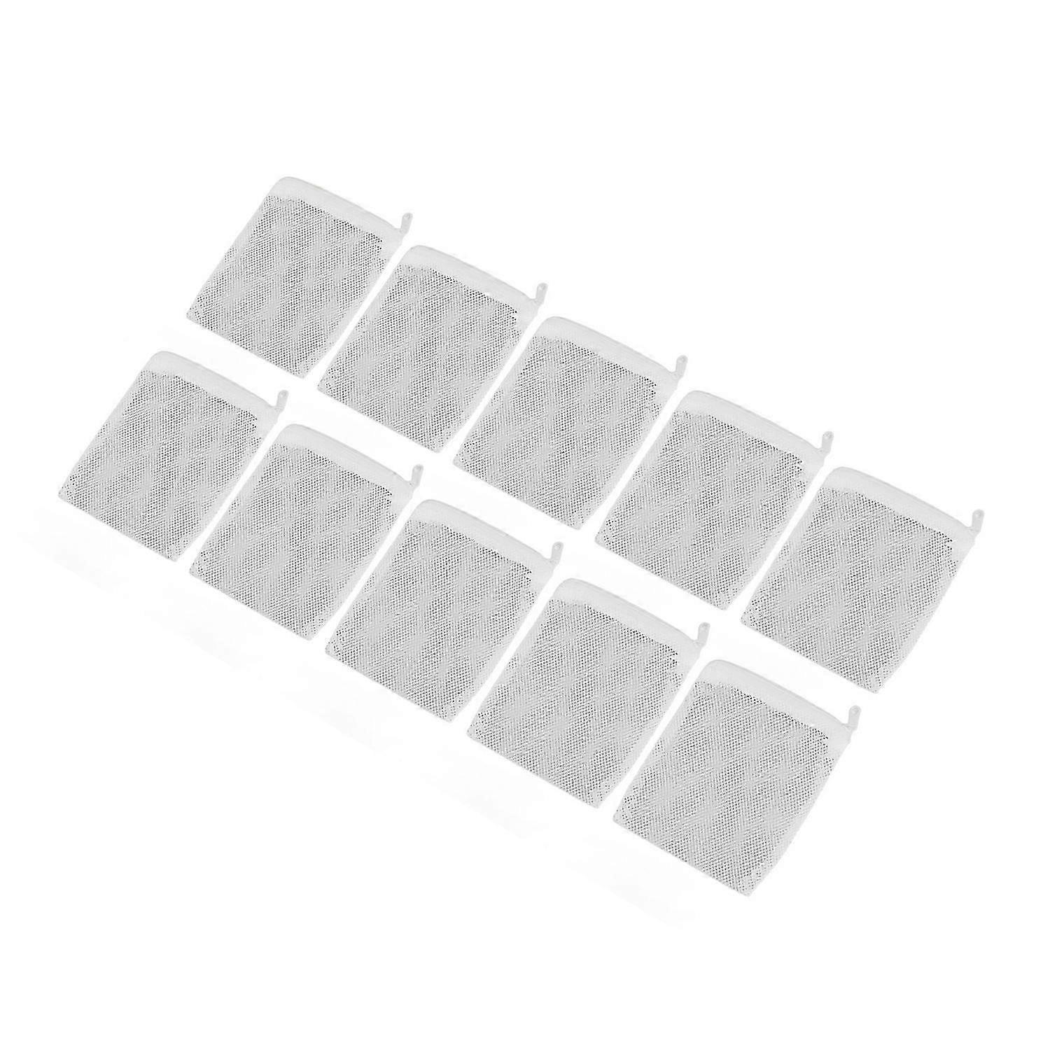 10pcs Aquarium Filter Media Bags Multipurpose Reusable Fine Mesh Filter Media Bags with Zipper for F