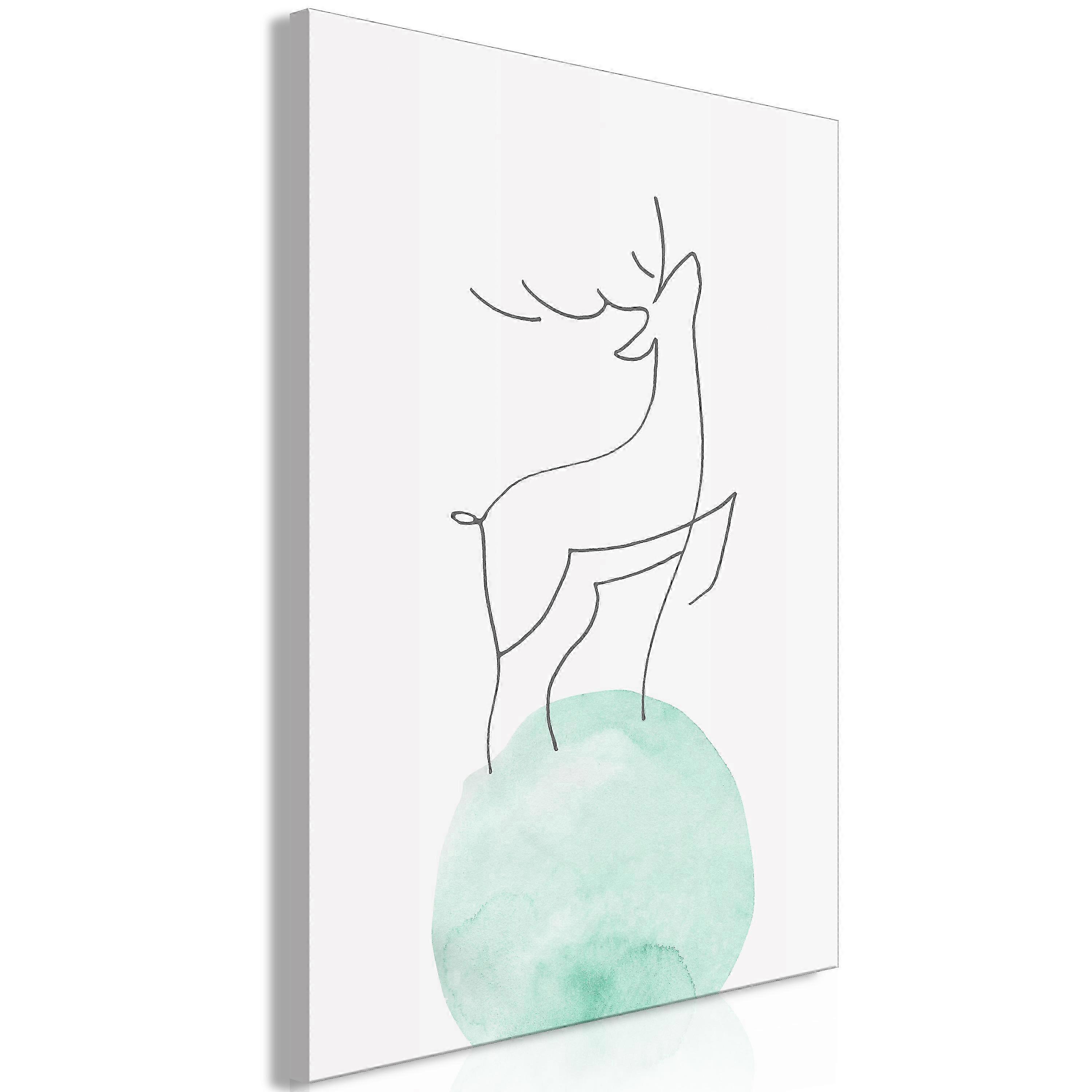 Impression sur toile - Courage (1 partie) Vertical