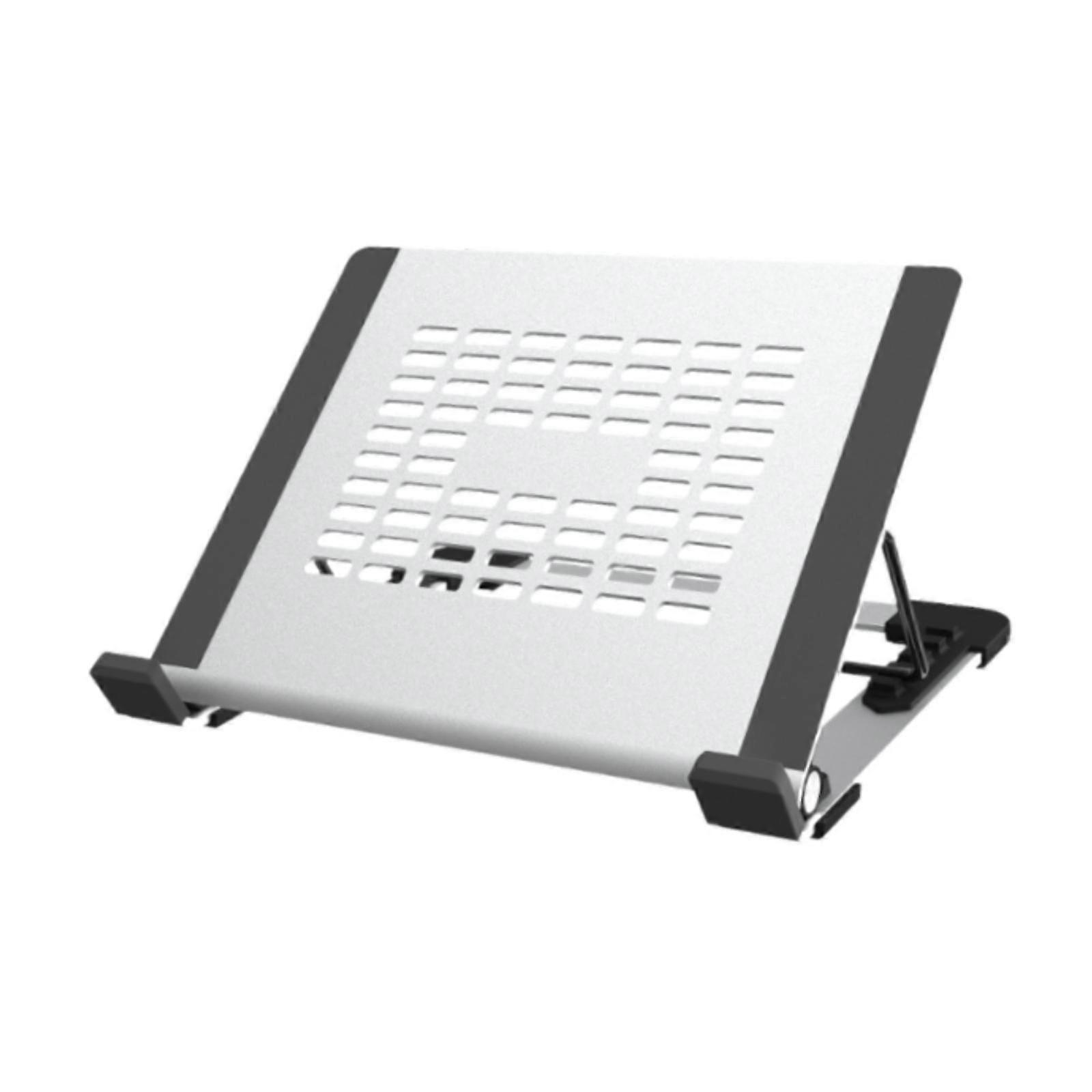 Laptop Shelf Stable Multipurpose Space Saving Portable Non Slip Tablet Stand Silver