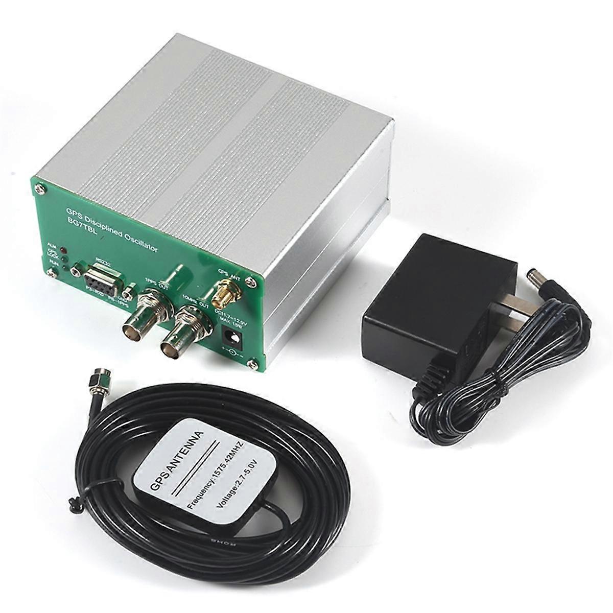 GPS統制発振器クロックGPSDO 10KH-220MHz VFO方形波LCDディスプレイ周波数10MHz出力USプラグ