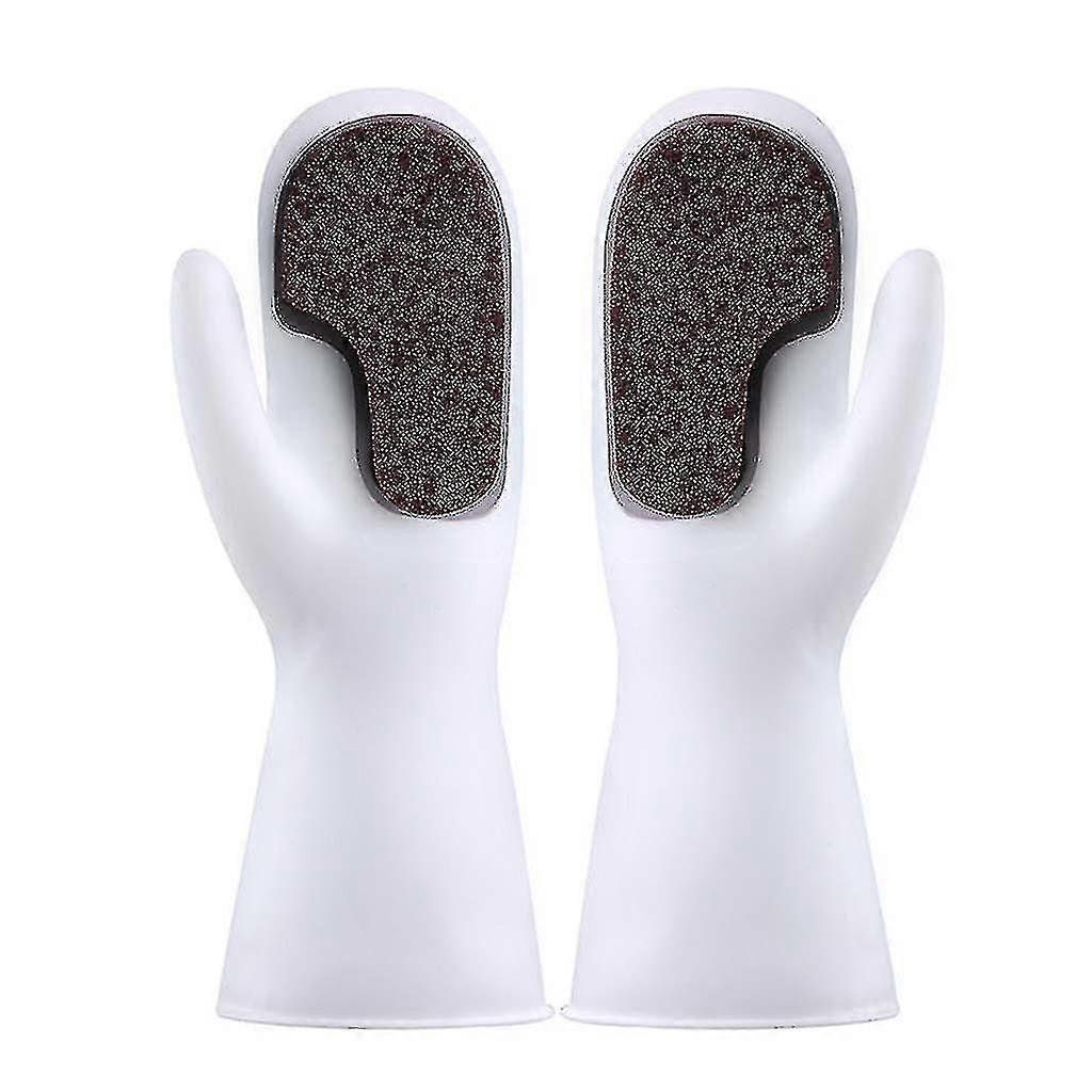 Silicone Scrub Dishwashing Gloves Multifunction Kitchen Car Clean Sponge