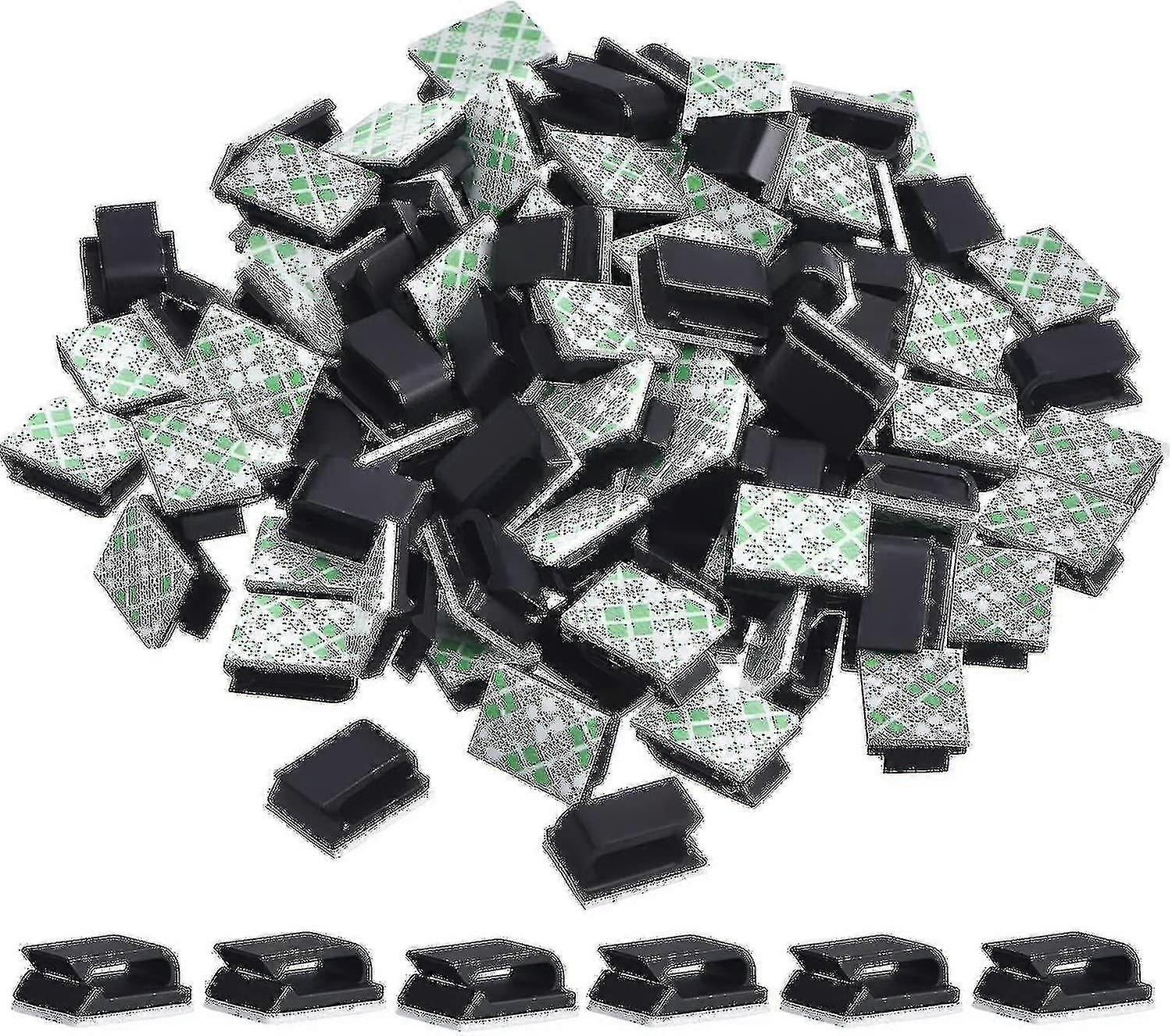 Packung mit 100 Klebekabelclips Kabelhalter