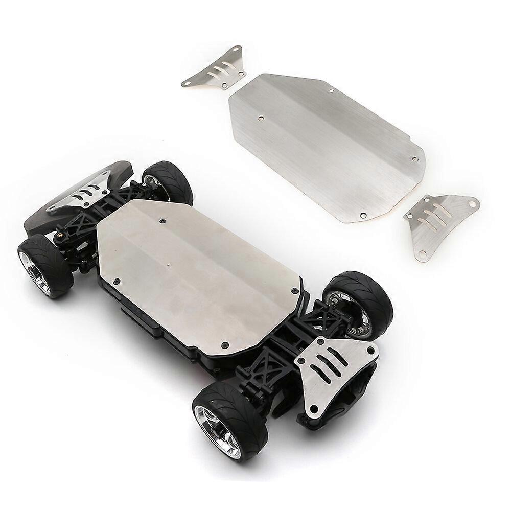 304 Stainless Steel Chassis Front And Rear Guards Scratch-Resistant And Anti-Scratch Plates for 1/10