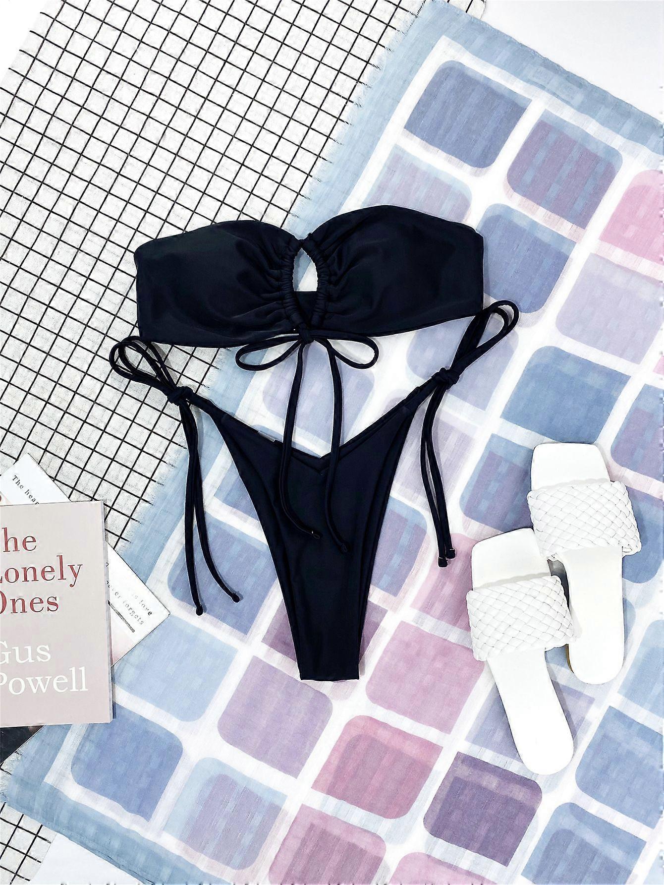 Custom DIY Biquini Newest Sexy Inspired Designer Swimwear bikini towel fabric coffee pink bathing suits girls s~xl PH08