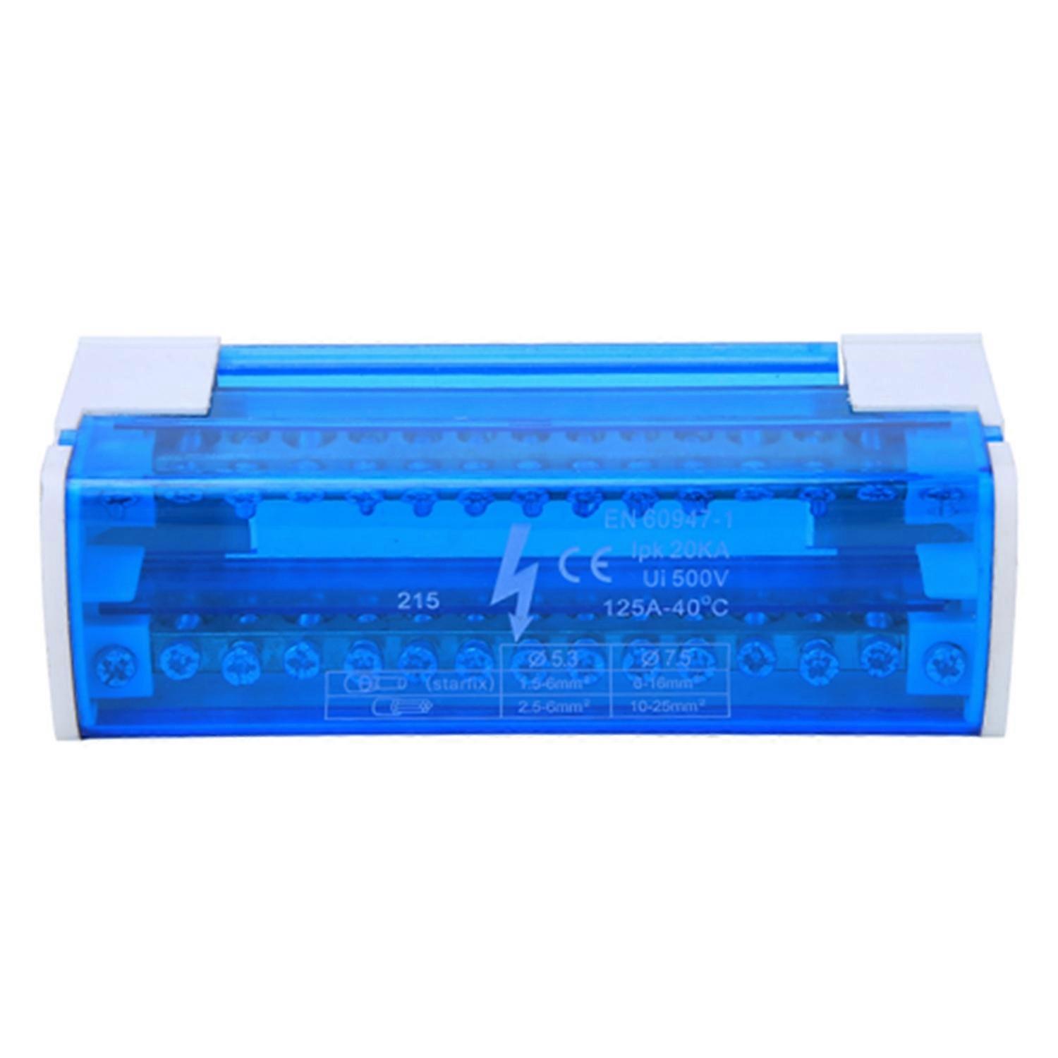 215 Terminal Distribution Box
Din Rail 2-Levels Single Phase with Transparent Cover