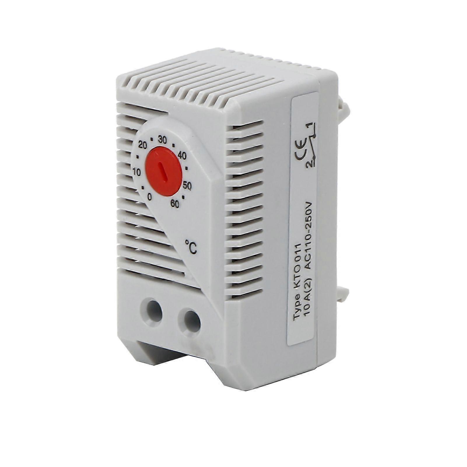1Pc 0-60 Adjustable Compact Electric Mechanical Thermostat Temperature Controller Switch New
