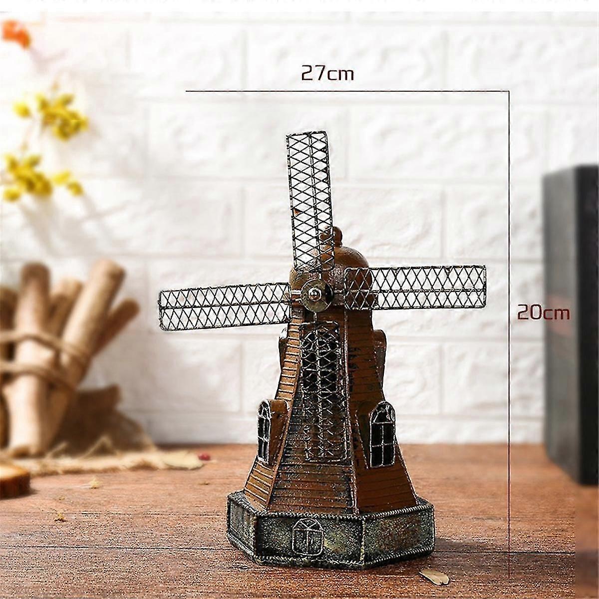 Money Box Resin Piggy Bank Retro Savingbox Retro Saving Pot Windmill Crafts Netherlands Resin Craft