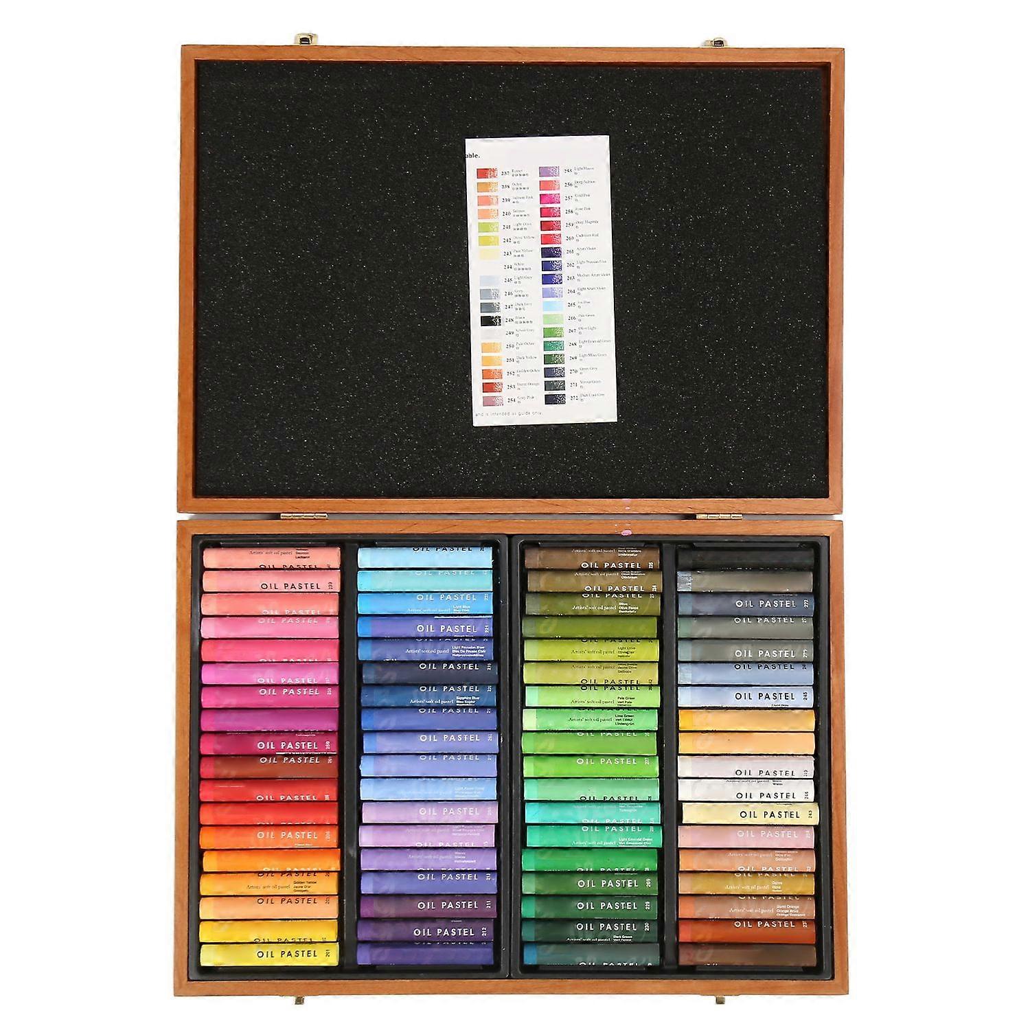 72 Colors Oil Pastel Set Soft Strong Adhesion Easy Coloring Drawing Pastels for Portraits Art Projec