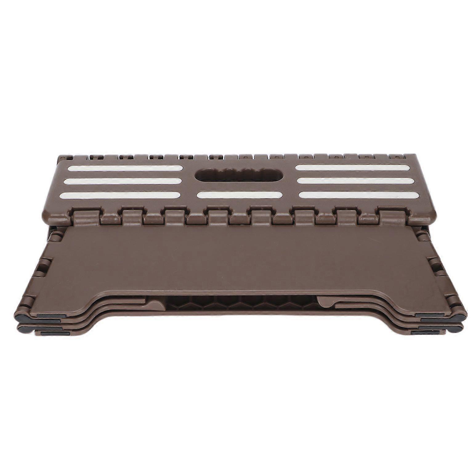 Non-Slip Brown Step Stool for Seniors - Outdoor Door Steps & Step Stools