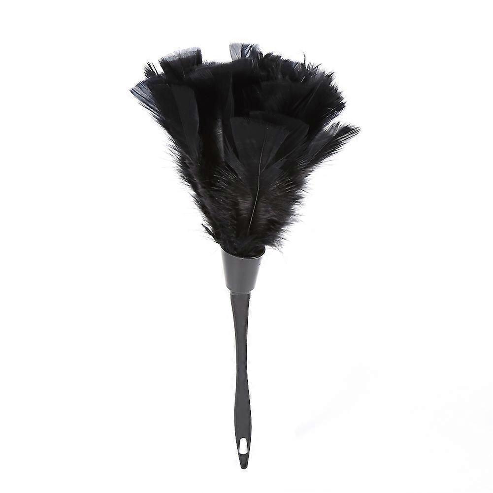 Soft turkey feather duster with handle for car cleaning tools