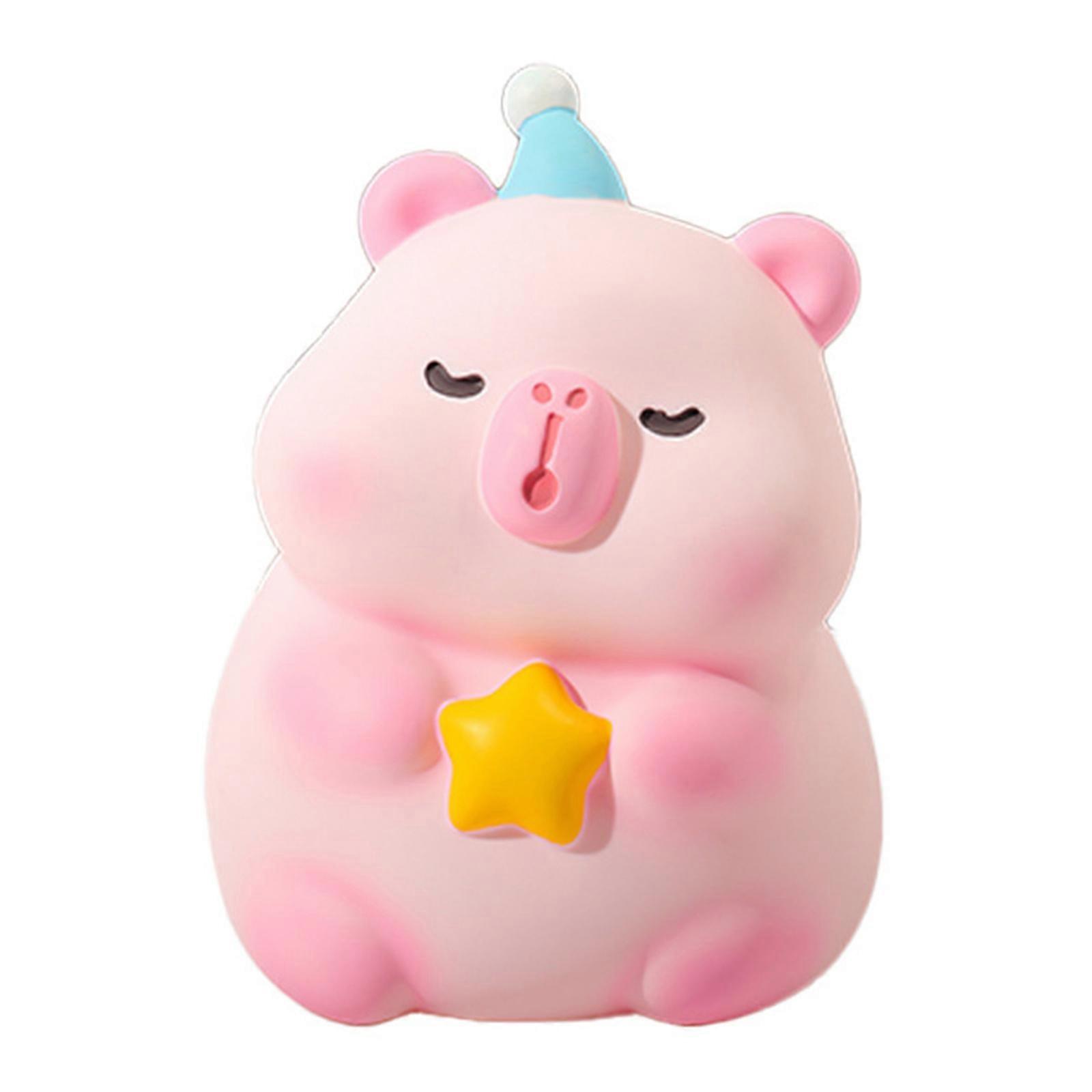 Resins Kapibara Statue Money Banks for Boy and Girl Medium Sized Cartoon Piggy Banks for Saving Coin and Decorative Use